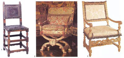 Обитые стулья и кушетки
